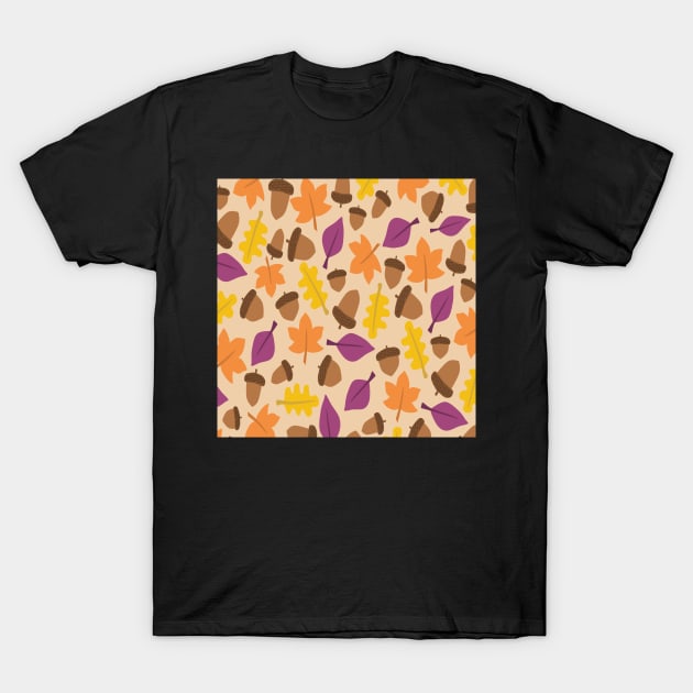 Acorn Pattern T-Shirt by ToughCookie98